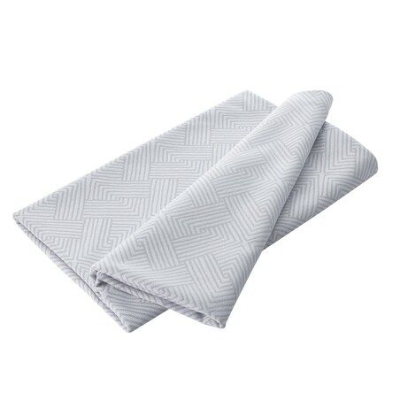 Pled narzuta 220x260cm 220x260 szaro-białe wzory geometryczne