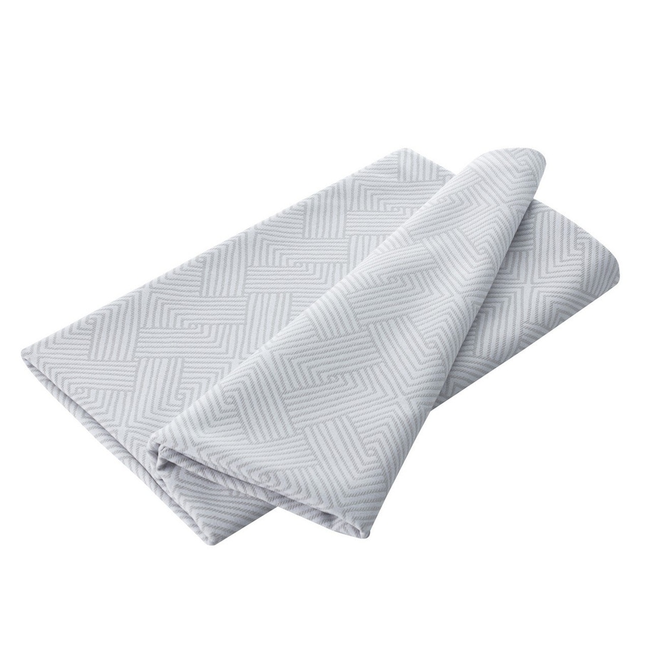 Pled narzuta 220x260cm 220x260 szaro-białe wzory geometryczne