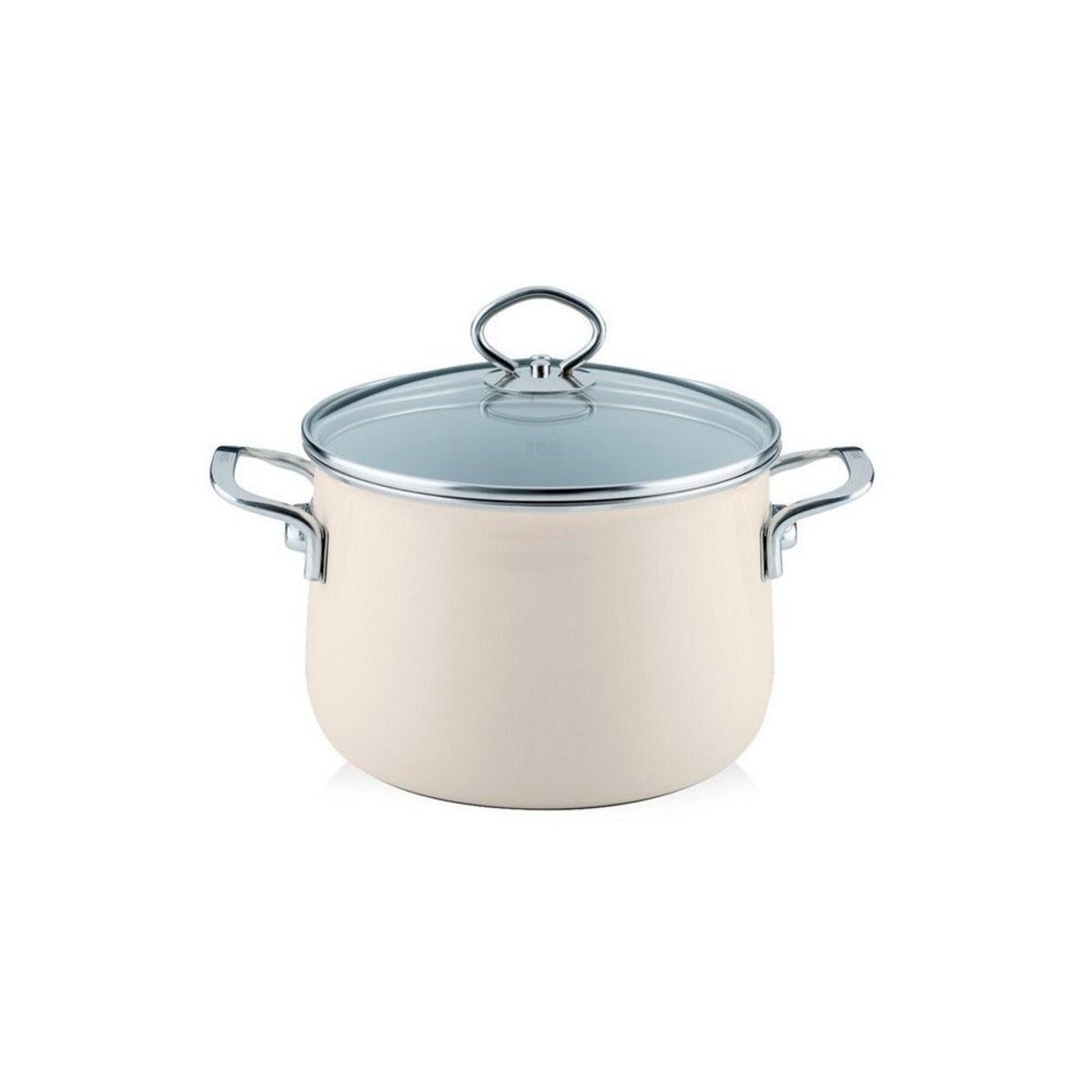 Riess garnek wysoki z pokrywą 6,5l 24cm Avorio R0705011