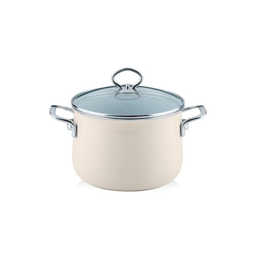 Riess garnek wysoki z pokrywą 6,5l 24cm Avorio R0705011