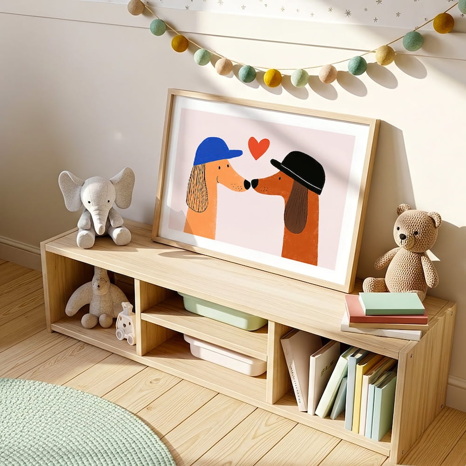 plakat zakochane pieski 70x100