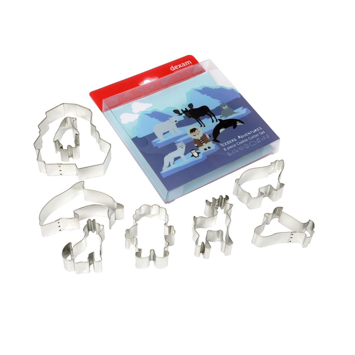 Zestaw wykrawaczy do ciastek Iceberg, 4-17 cm, Dexam