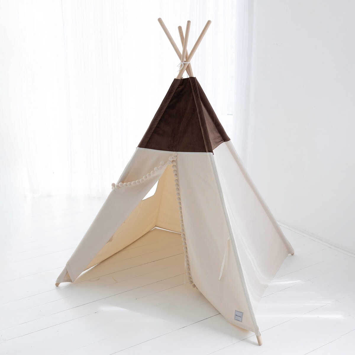 Namiot Tipi Teddy, brązowe tipi z matą