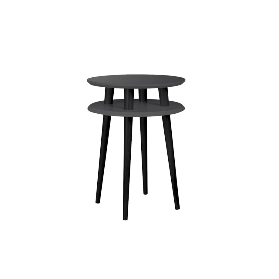 Stolik kawowy UFO HIGH 45x45 grafitowy/czarny