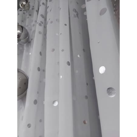 Firana gotowa srebrne akcenty 400x250 cm