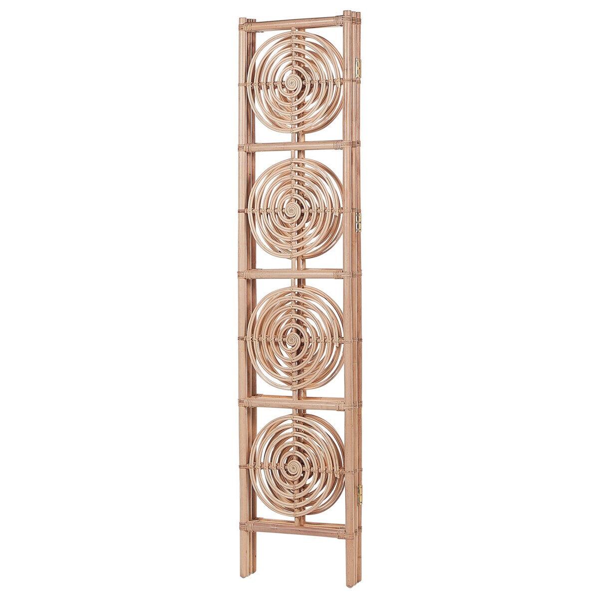 3-panelowy składany parawan pokojowy rattanowy 117 x 180 cm naturaly ALTAMURA