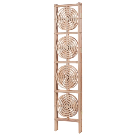 3-panelowy składany parawan pokojowy rattanowy 117 x 180 cm naturaly ALTAMURA