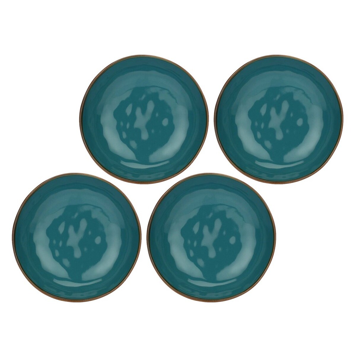 Zestaw 4 talerzy do zupy Concerto Ottanio - Niebiesko-zielony, 21 cm
