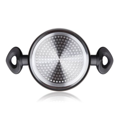 GARNEK aluminiowy 3,3L do gotowania obiadu zupa jedzenia na prezent wysoki