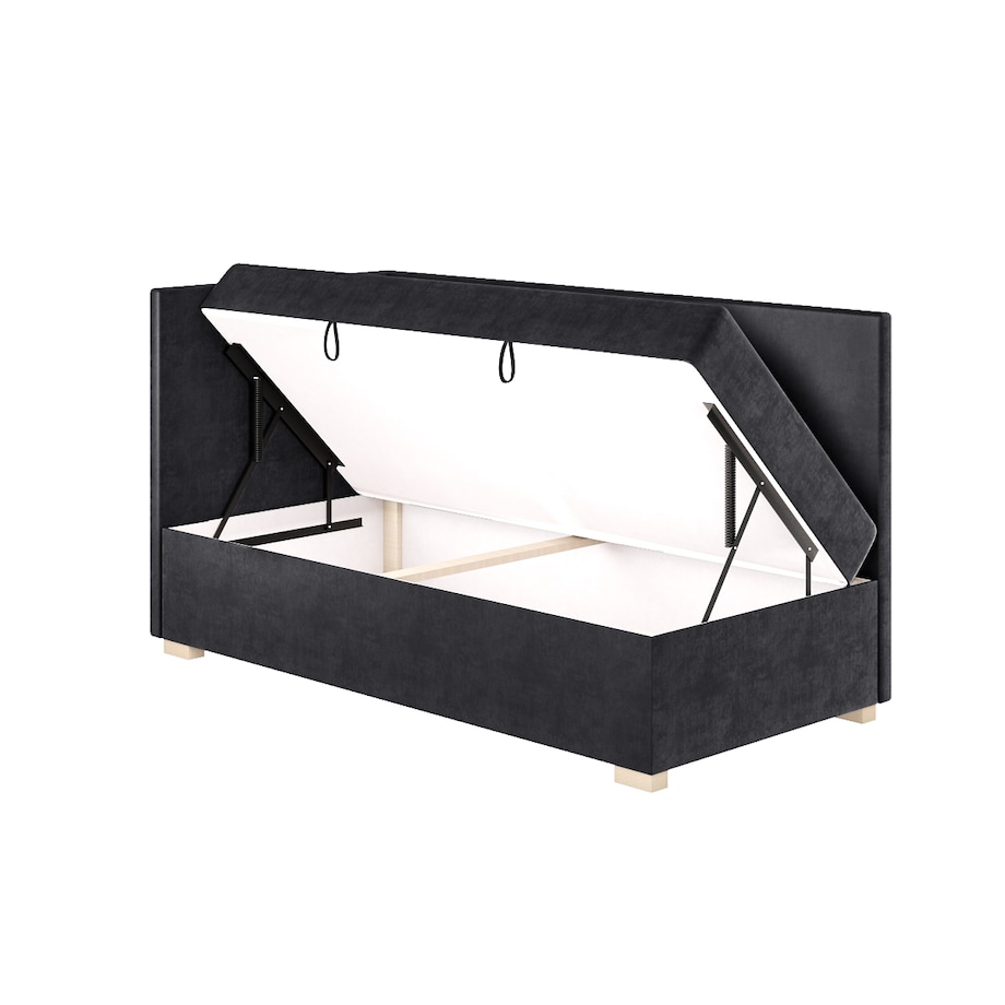 Mesonica Łóżko Flexi, granatowe, 90x200, Lewostronne