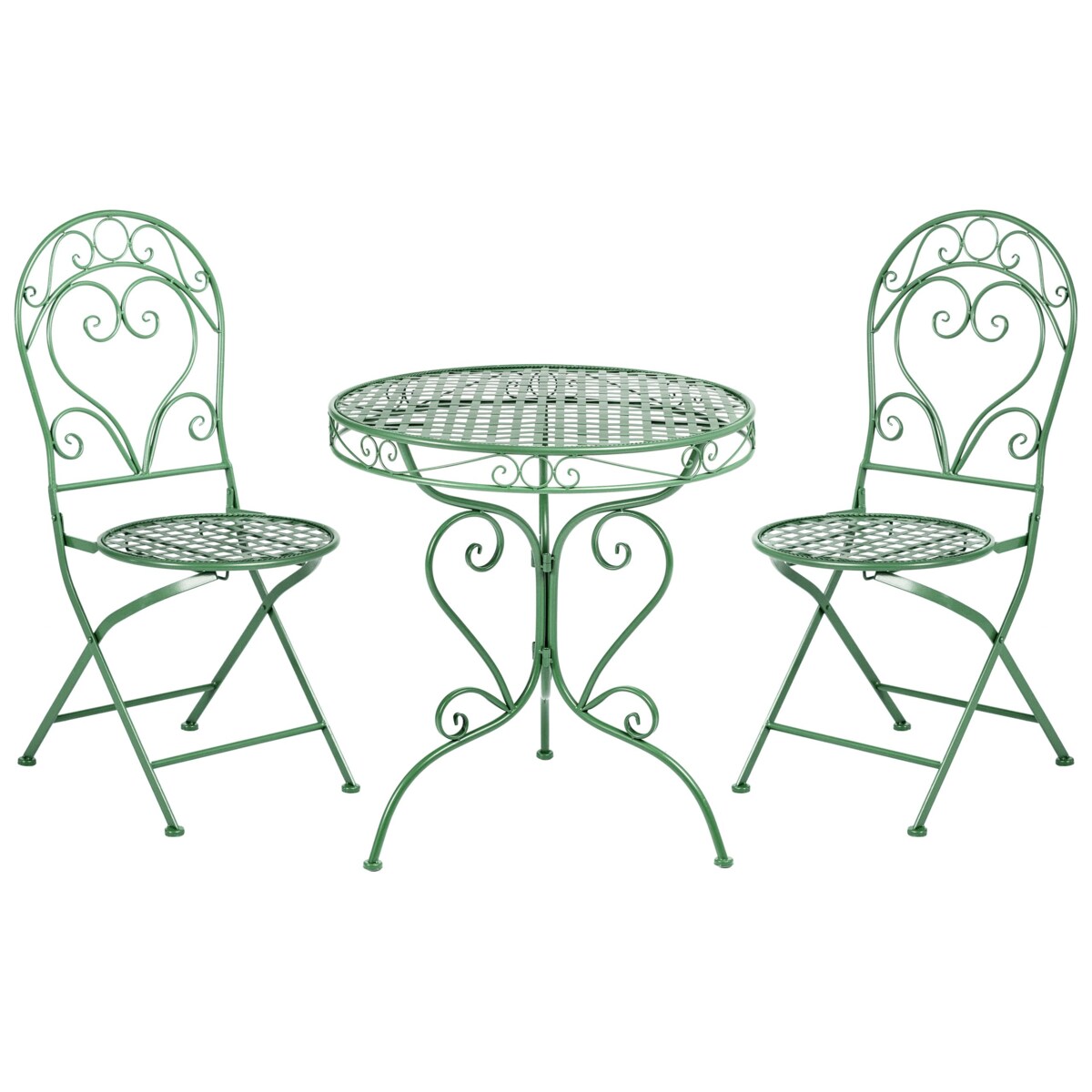 Zestaw mebli balkonowych ALBINIA Metal Zielony
