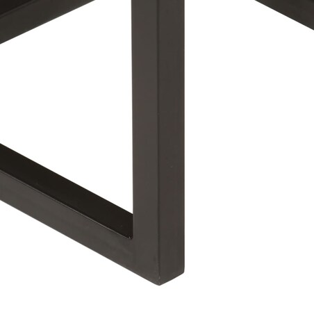 vidaXL Stoliki kawowe, zsuwane razem, 3 szt., drewno mango i żelazo