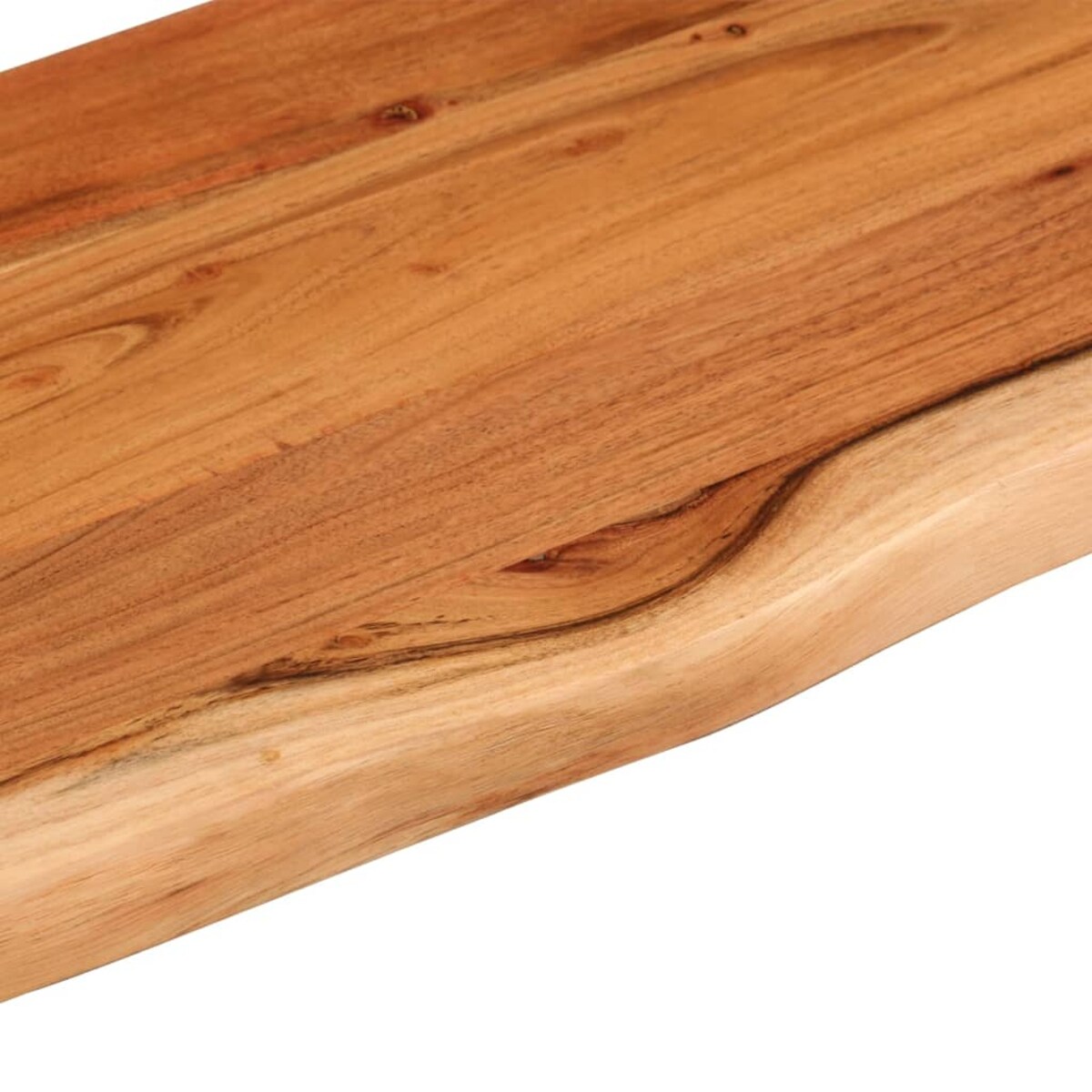vidaXL Półka ścienna, 40x20x2,5 cm, drewno akacjowe, naturalna krawędź