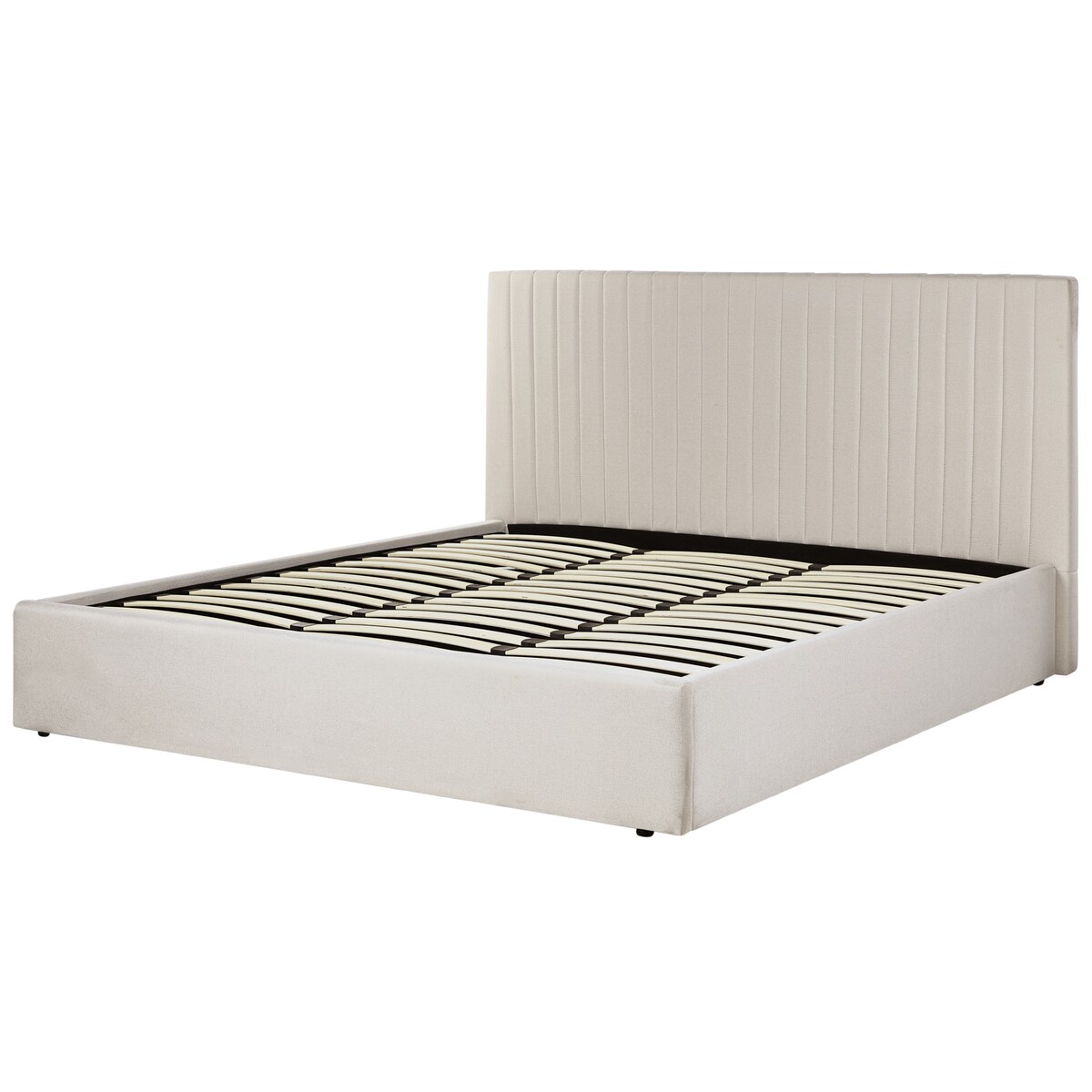 Łóżko z pojemnikiem VION Jasnobeżowy 180 x 200 cm