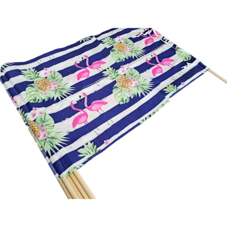 Parawan Plażowy Zasłona 10 M Na Plażę Składany Letni Flamingi W Paski
