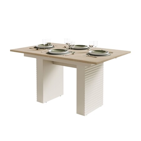 Stół rozkładany FLORENCE 140-180cm, dąb olejowany / kaszmir