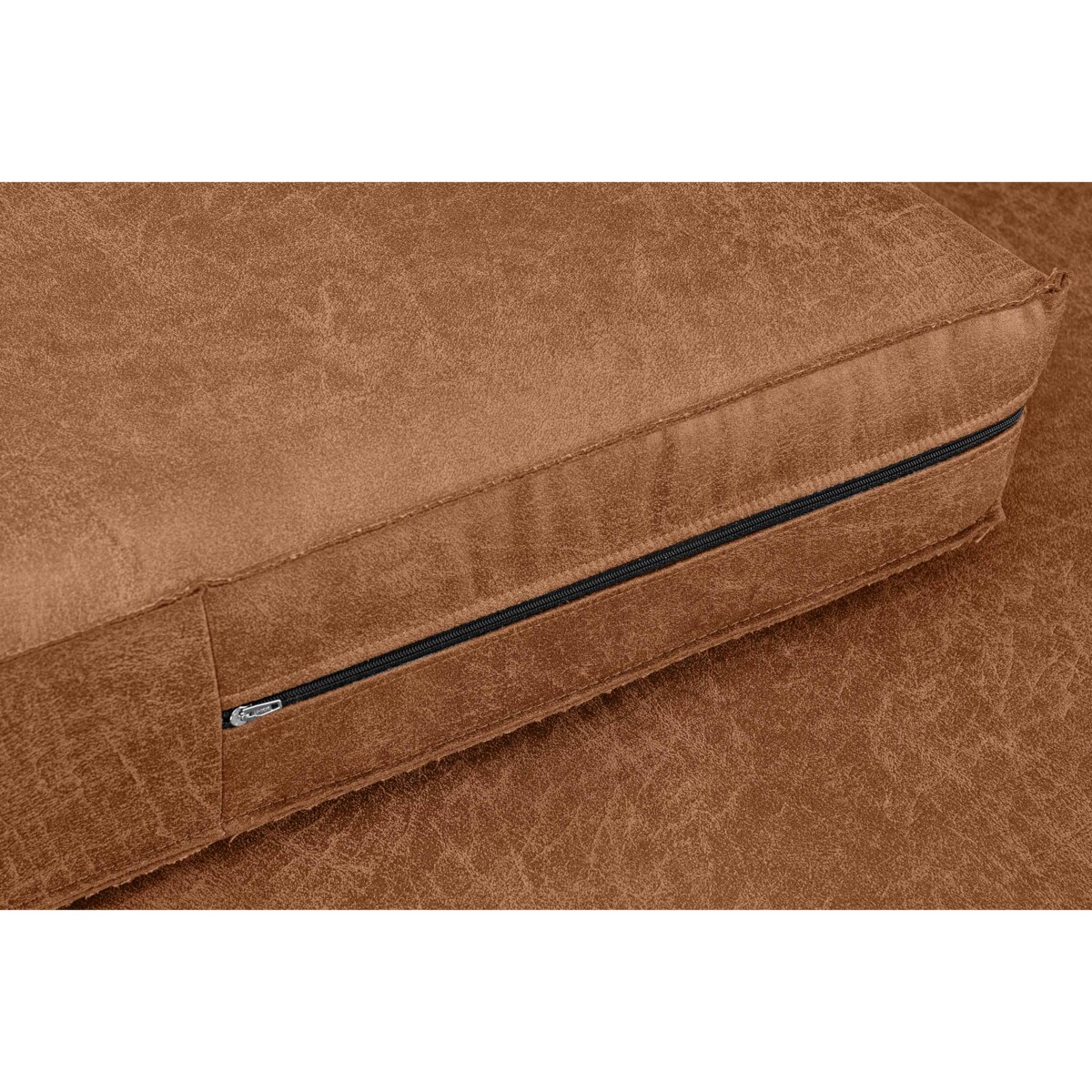 KONSIMO INVIA Sofa w stylu loft 2 osobowa kolor cognac