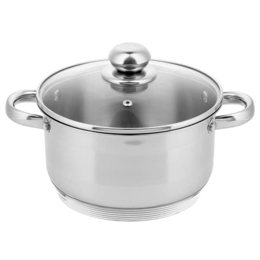 Garnek z grubym dnem 9 warstw stal nierdzewna indukcja gaz 6.1L 24cm ZILNER