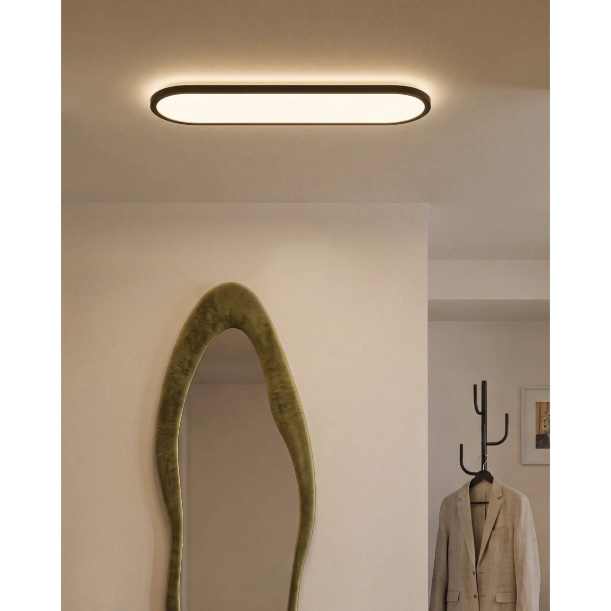 Lampa sufitowa LED CLARELLA Z pilotem Ze ściemniaczem Czarny