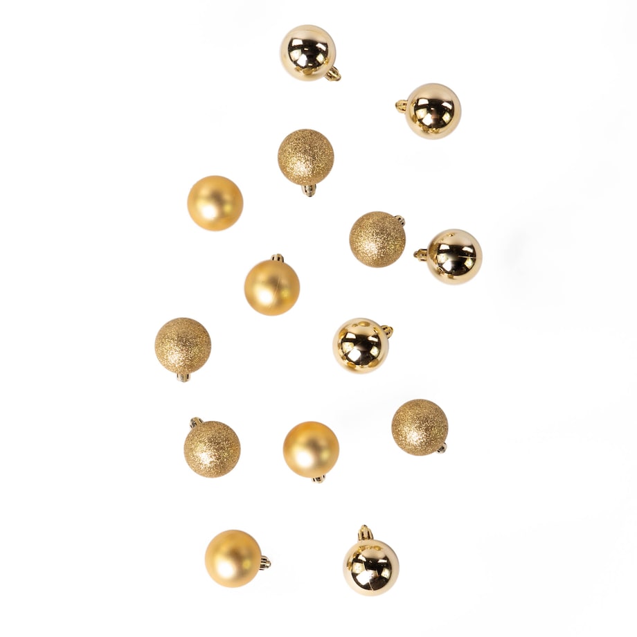 Bombki choinkowe, 14 sztuk, Ø 4 cm
