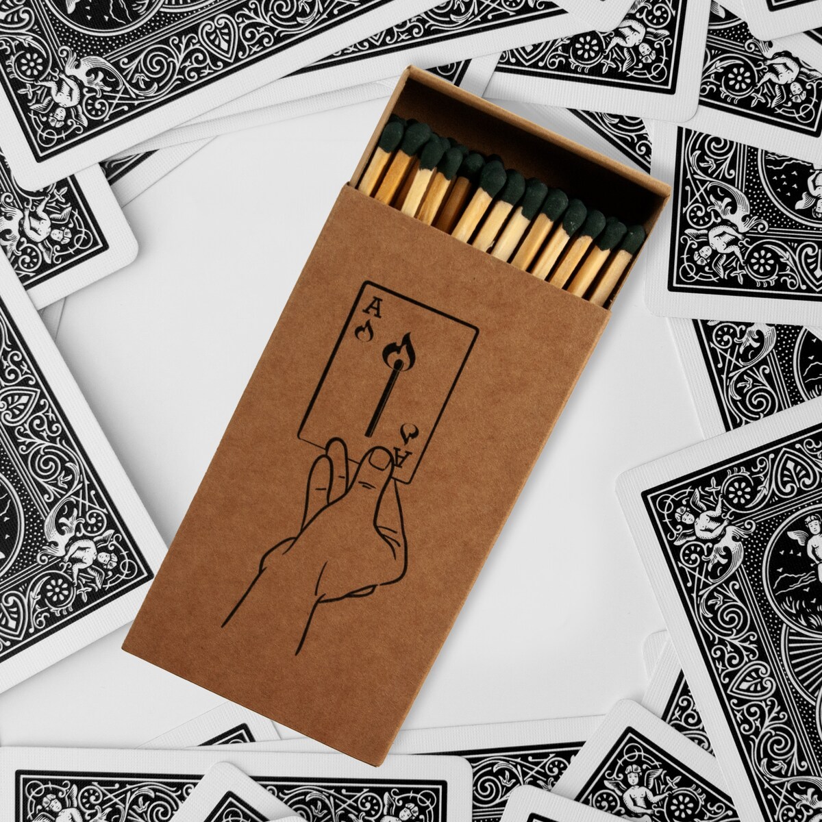 Zapałki kraft "Karta As"