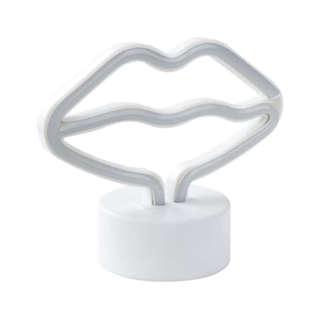 Neon LED usta różowy FLORA