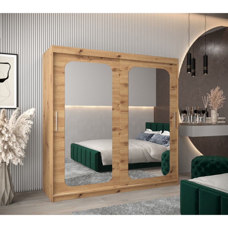 Szafa przesuwna Garderoba PROMO T3 200 artisan/artisan