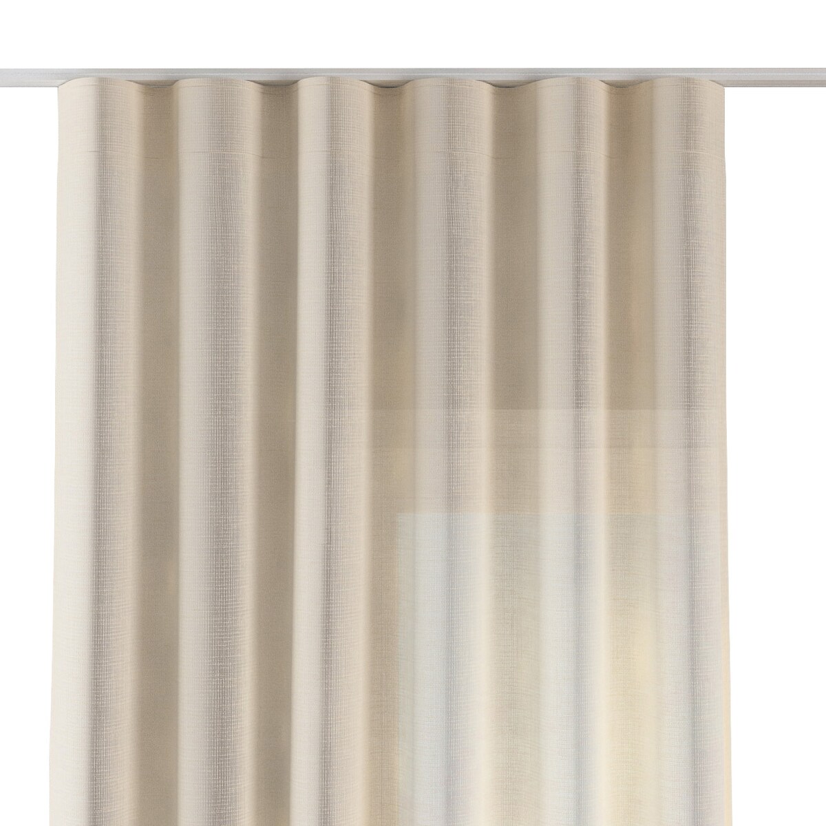 Zasłona na taśmie wave 130x260 ecru