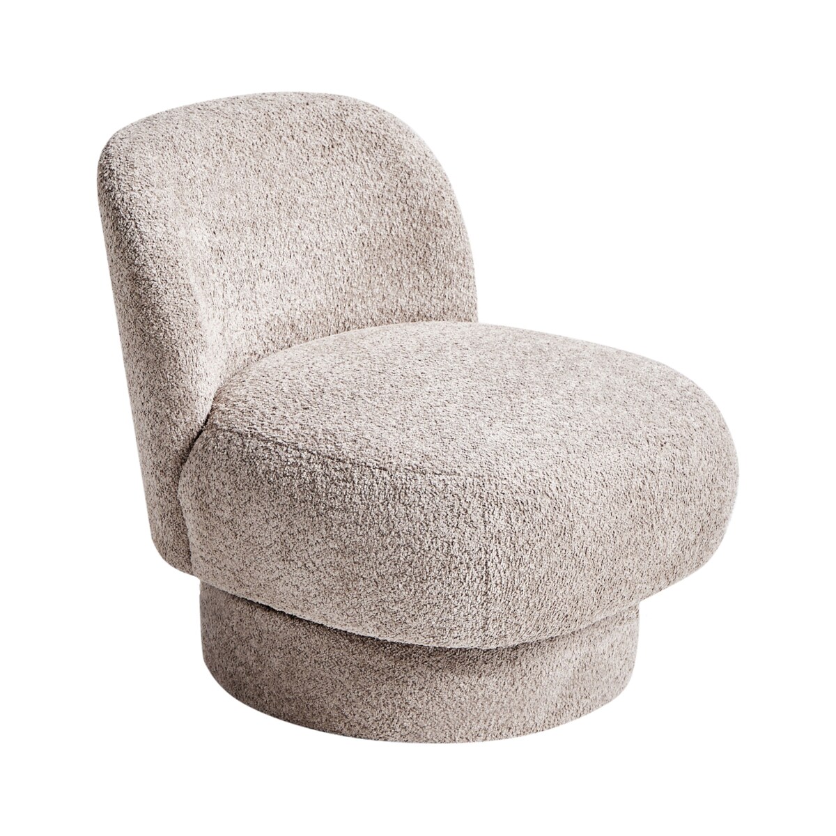 Fotel obrotowy AYLO Boucle Beżowoszary