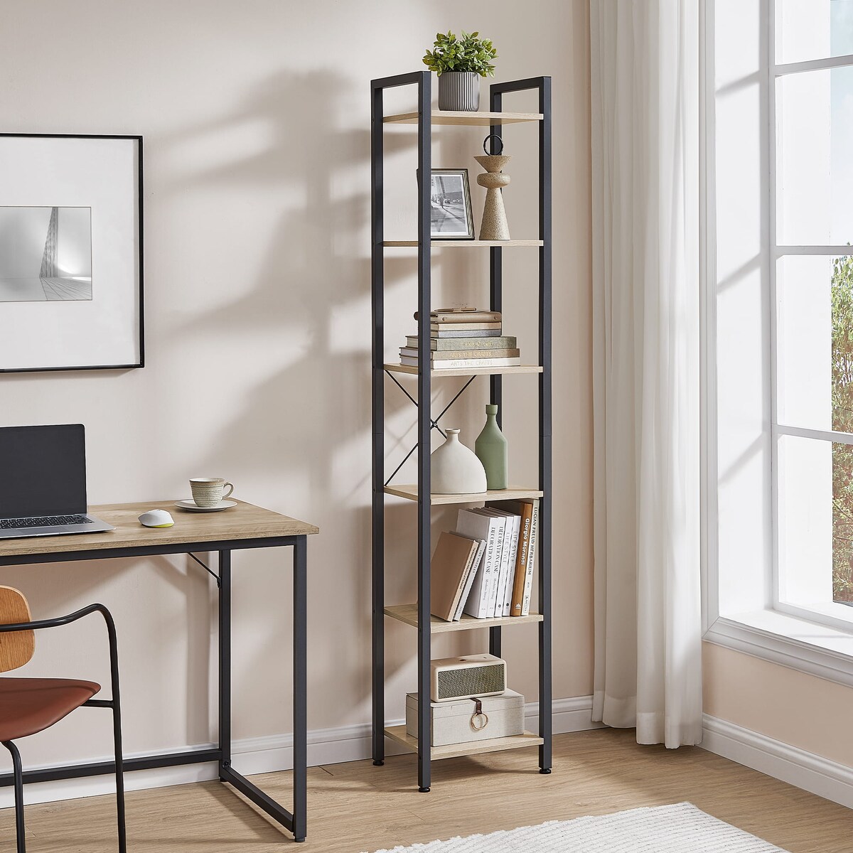 Regał 40X30X187,5 Cm Sonoma