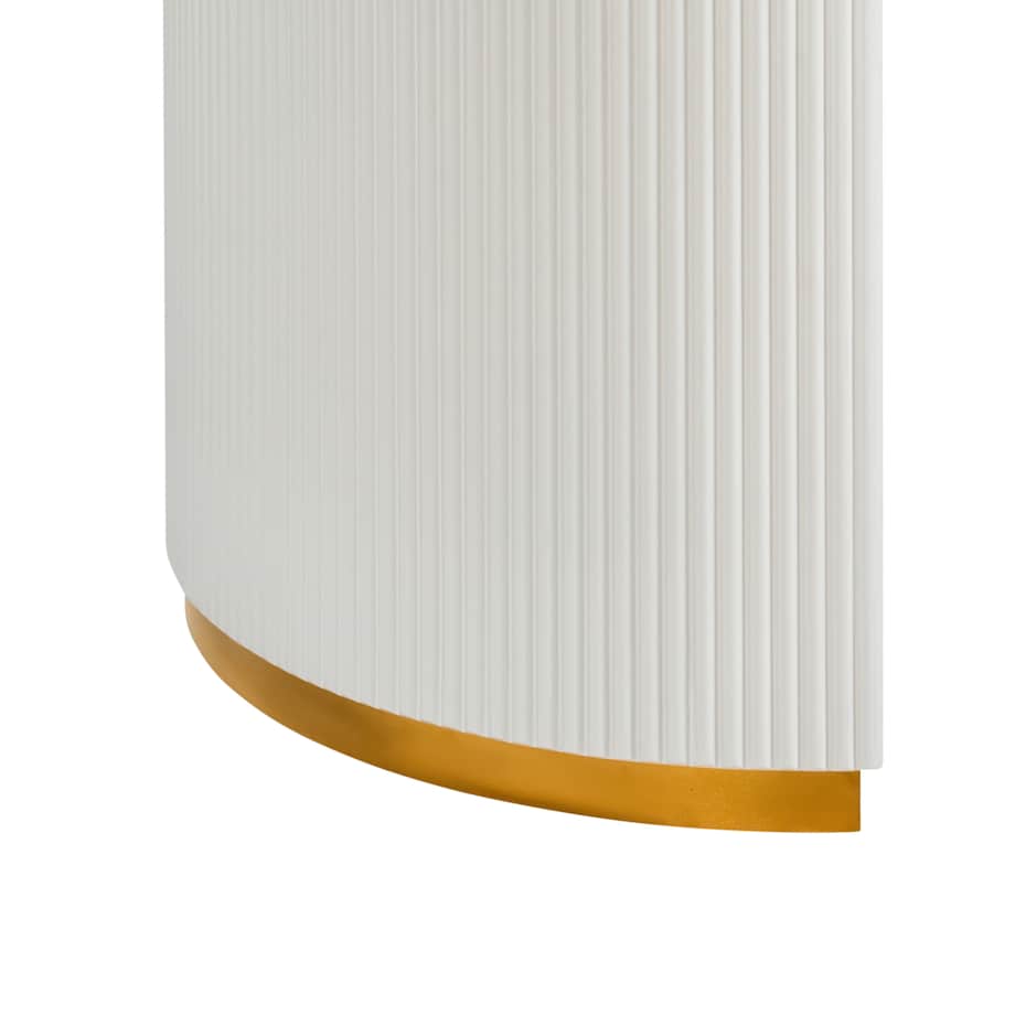 Stół do jadalni rozkładany DULVERTON Biały 160/200 cm 90 cm