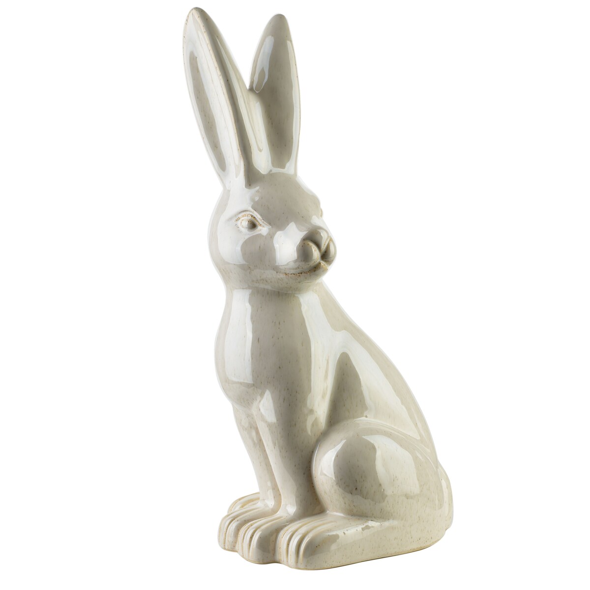 MAVE BEIGE Figura zając ceramiczna 25x19x48cm
