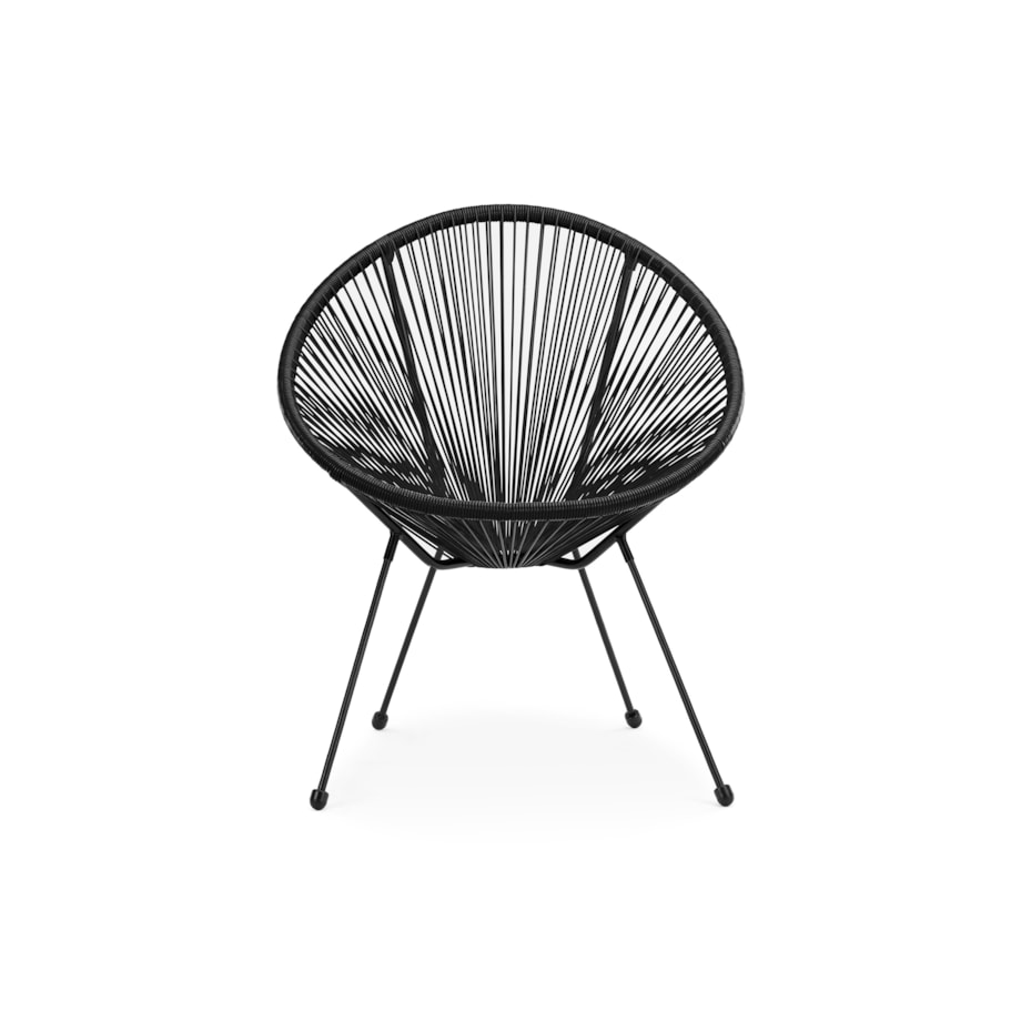 KONSIMO GROSTI Zestaw foteli rattanowych Acapulco, 2 sztuki, szary