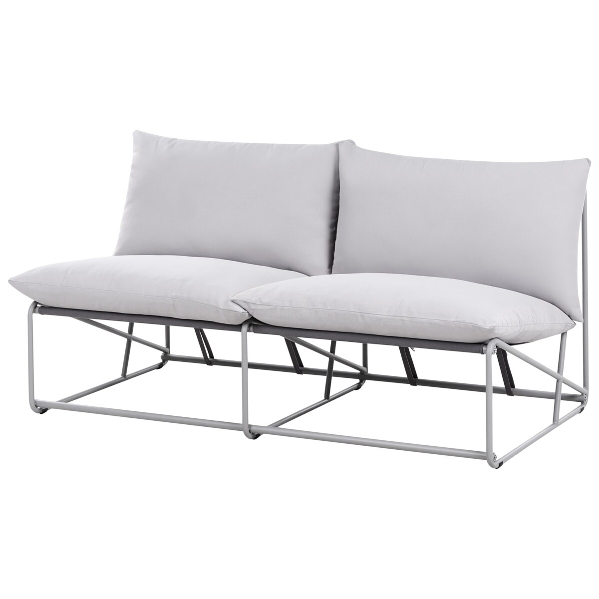 Sofa ogrodowa dla 2 osób PICO Metal Szary