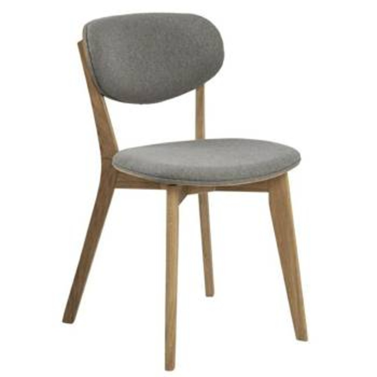 Krzesło Minsk szare/ dąb tapicerowane