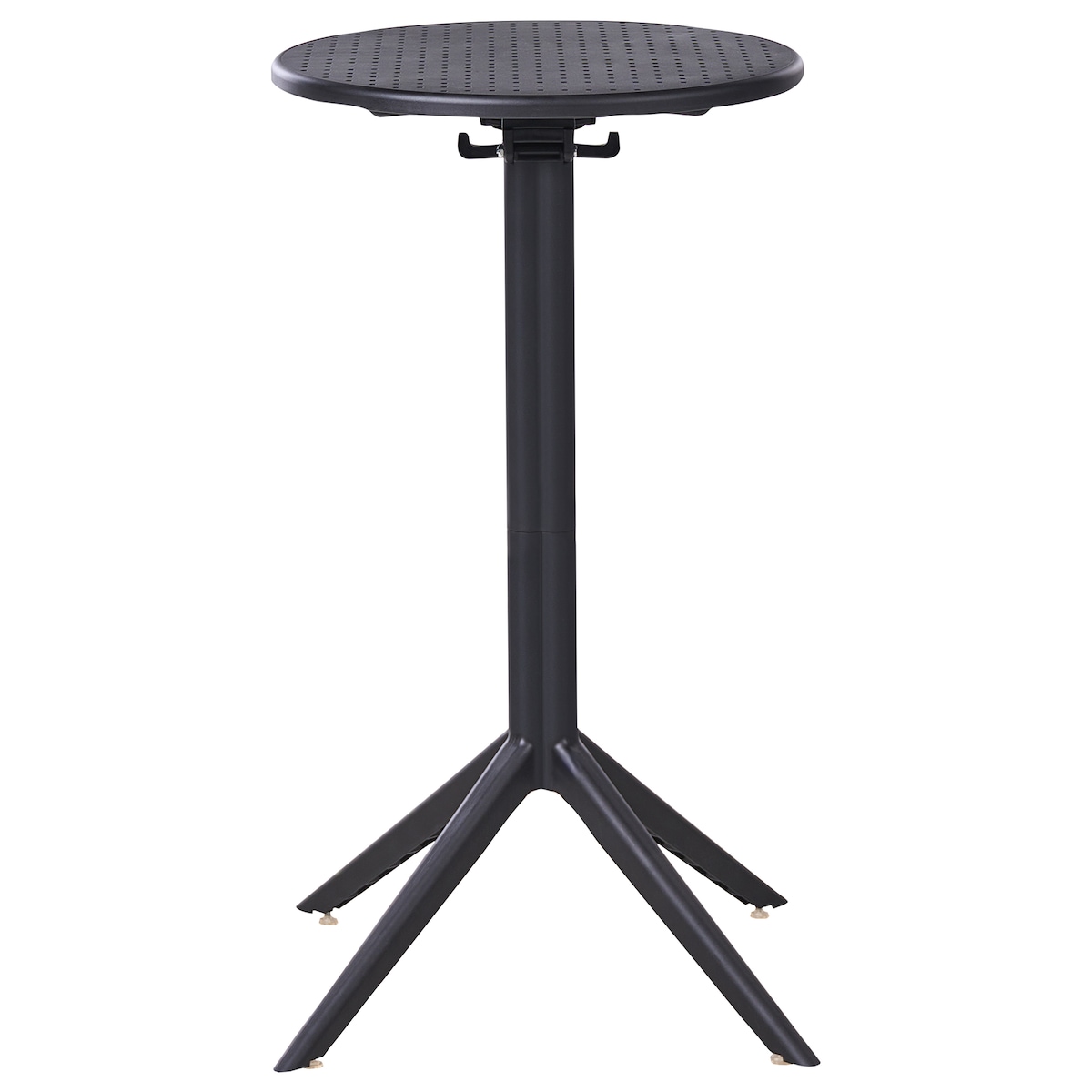 Stolik ogrodowy barowy LEGRENA 60 cm 60 cm Czarny