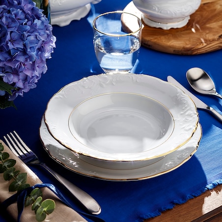 Talerz głęboki 22,5 cm Fryderyka Złota Linia 3616