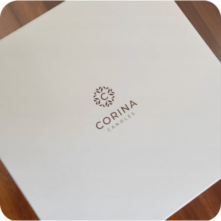 Świeca sojowa dekoracyjna – elegancki prezent w pudełku prezentowym