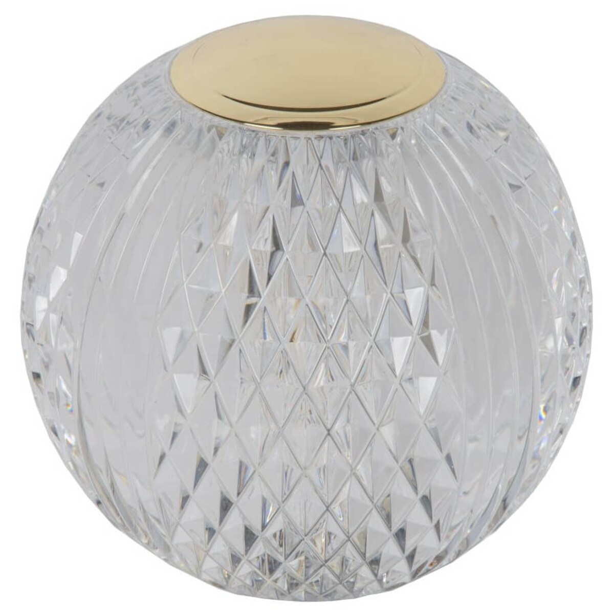 Kulista lampa stojąca Cintra do sypialni LED 2W złota