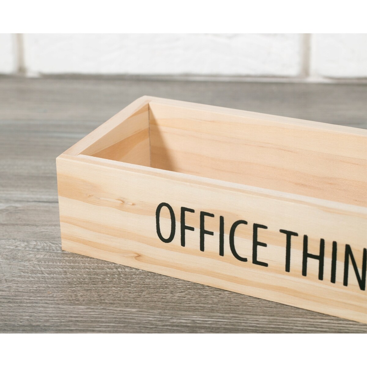 ORGANIZER biurowy drewniany OFFICE THINGS 25x8cm
