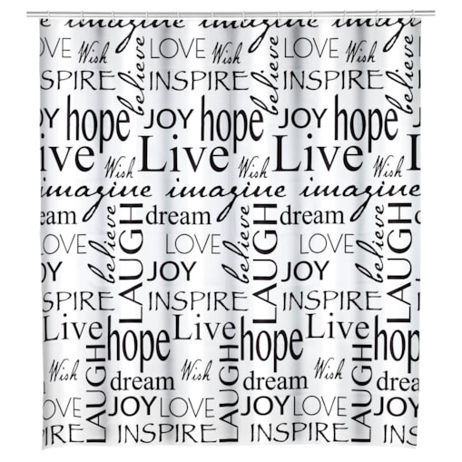 Zasłona prysznicowa Live, 180 x 200 cm, WENKO