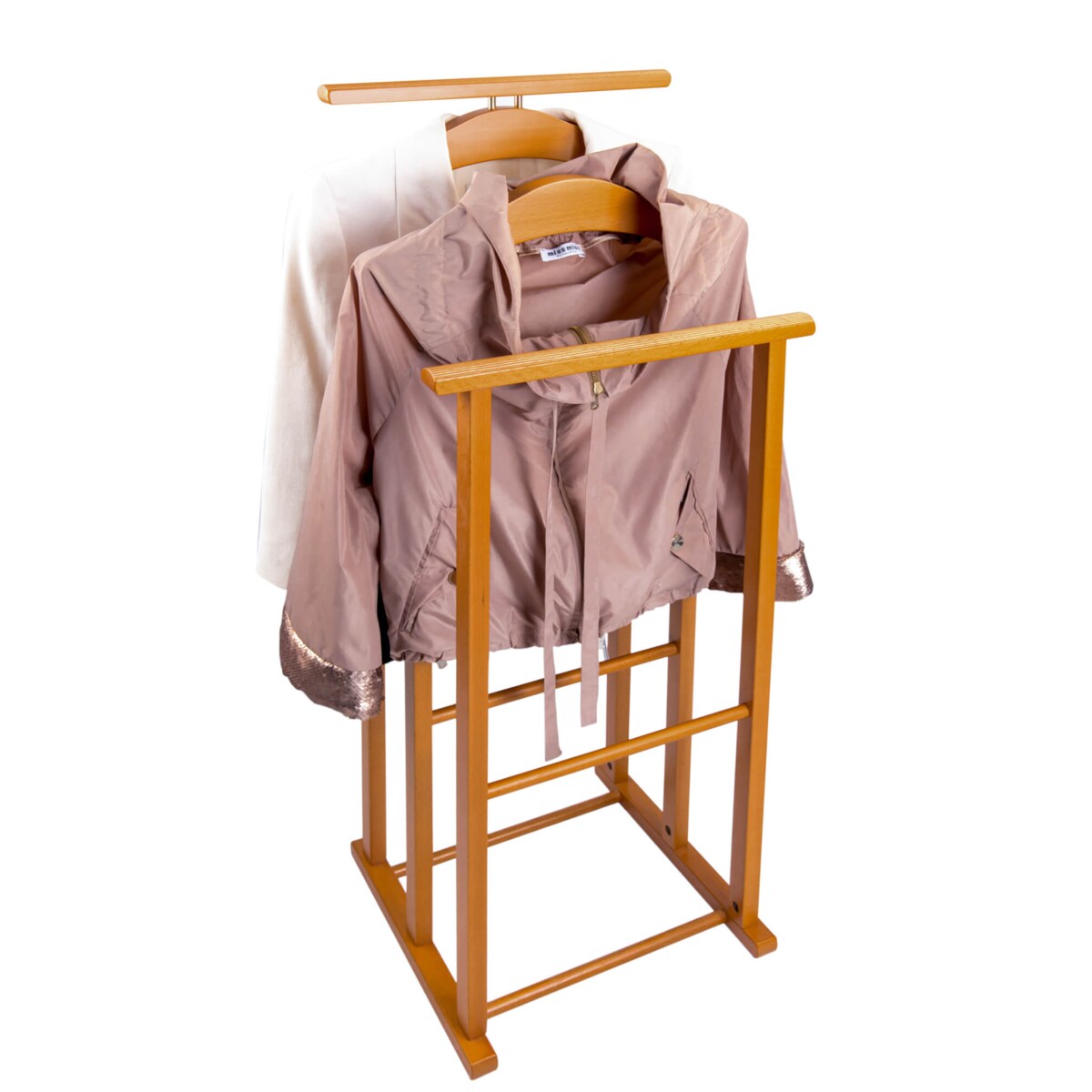 ARREDAMENTI MAXI Stojak na koszule i garnitur - 102 x 35 cm, Brązowy