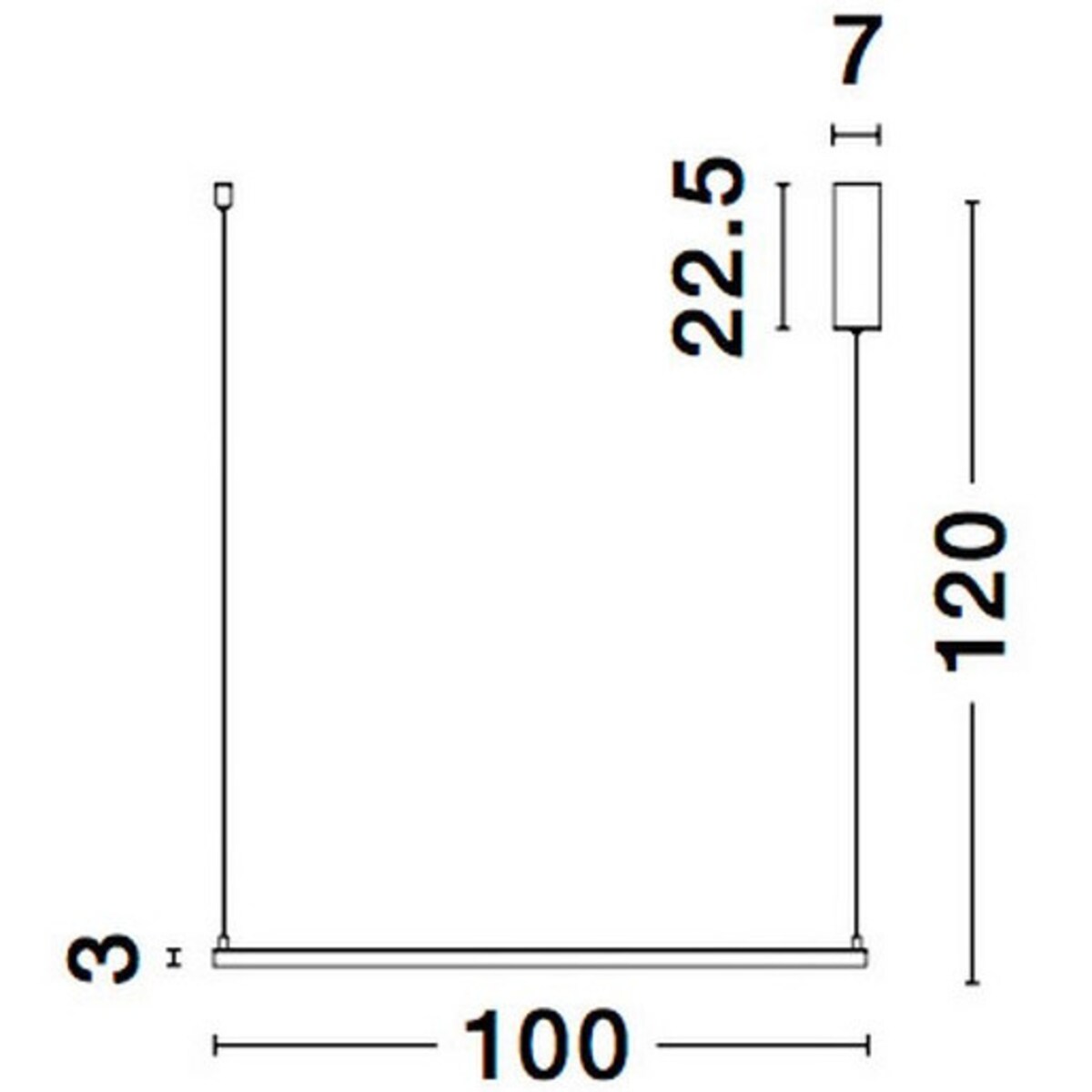 Minimalistyczna LAMPA wisząca JAEN LE41426 Luces Exclusivas metalowa OPRAWA ściemnialny ZWIS LED 50W 3000K kwadratowy czarny