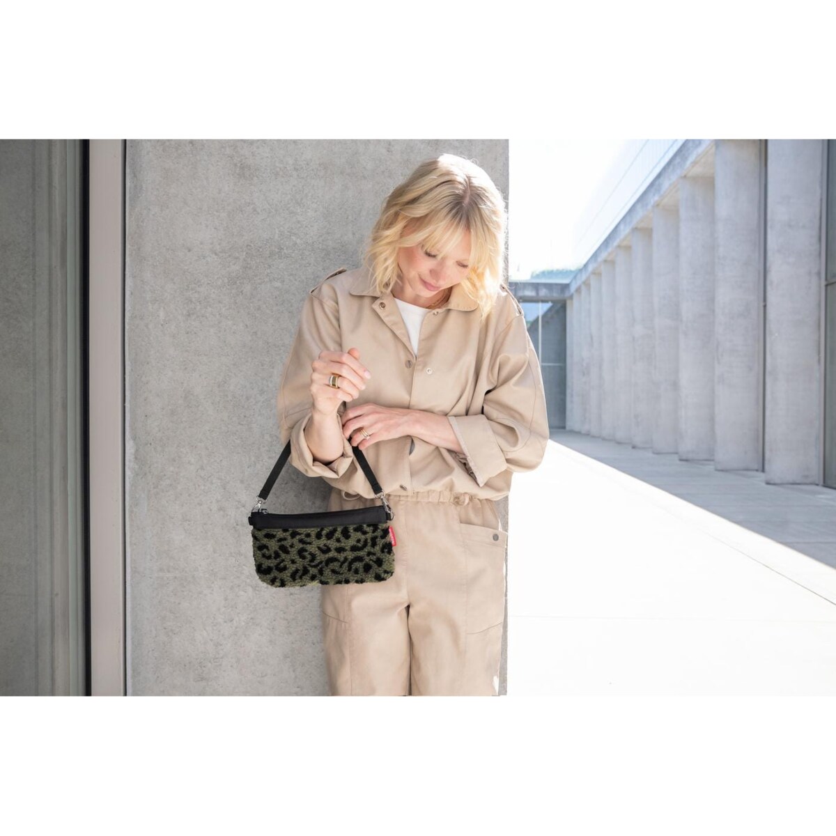 Torebka MINI POUCH, teddy leo olive