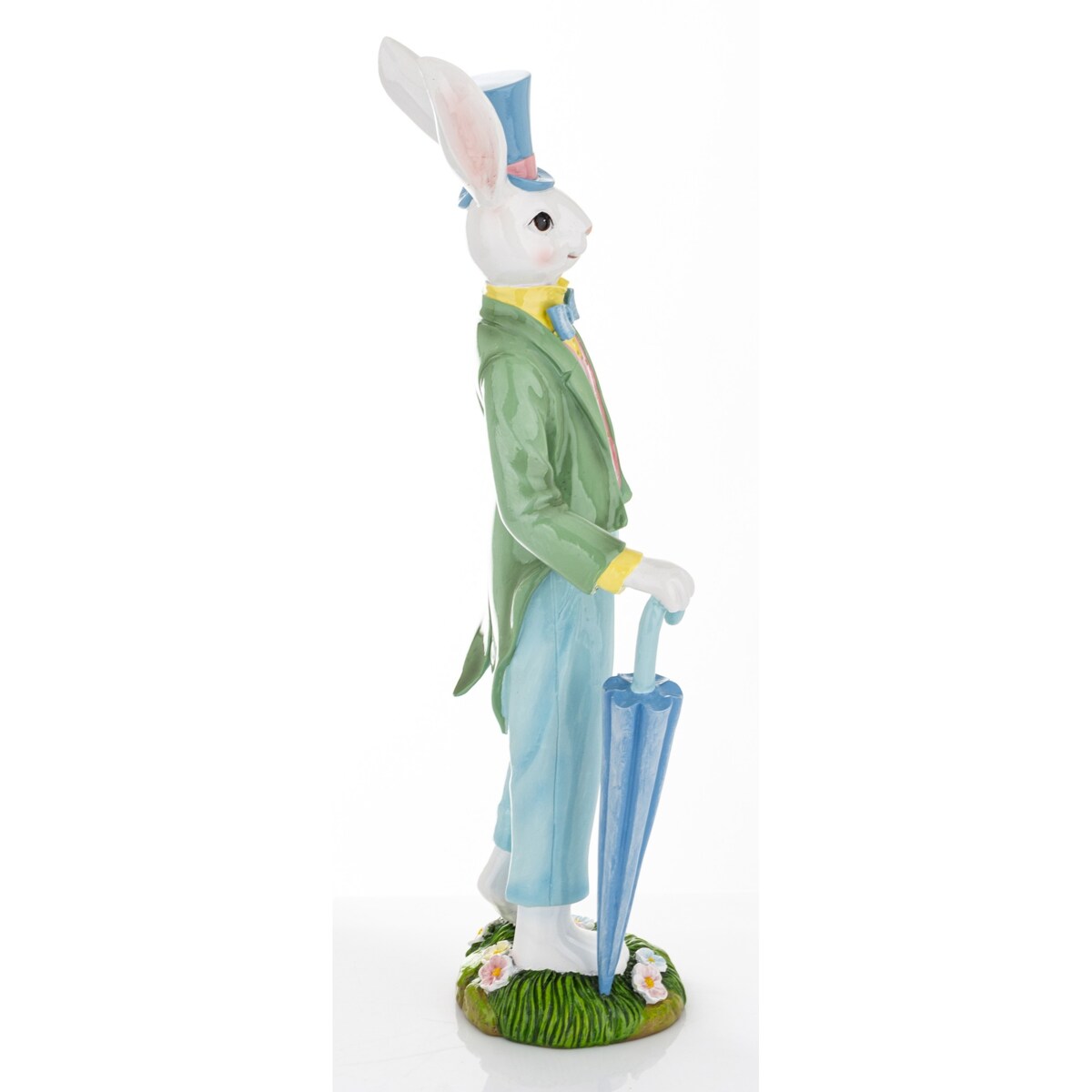Dekoracja - królik z parasolem 44,5x15x10,5 cm