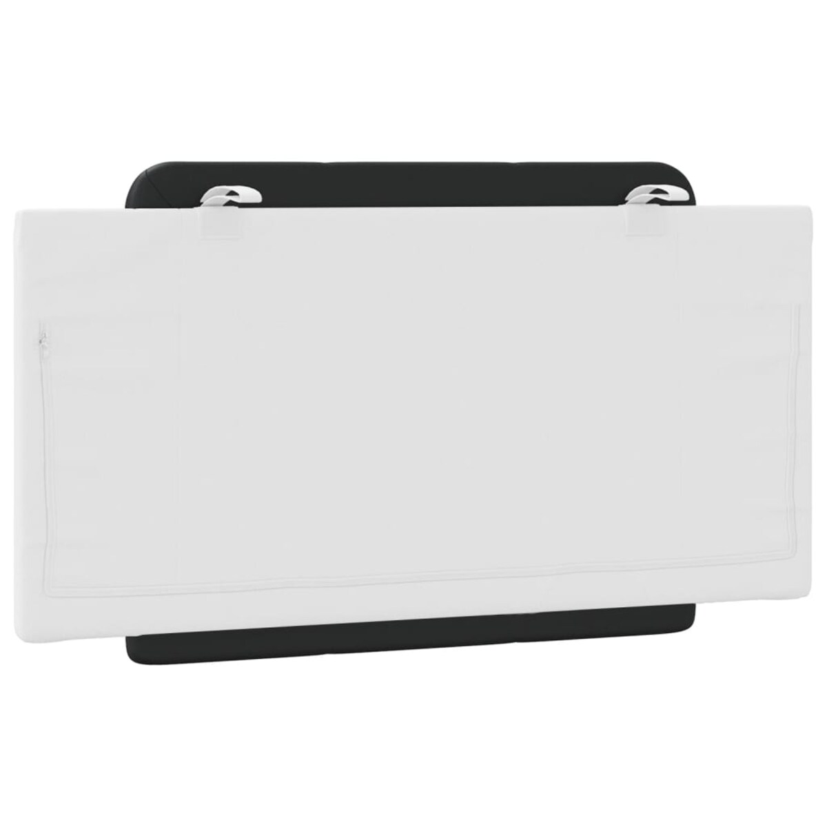 vidaXL Poduszka na wezgłowie, Zadar, czarno-biała, 100 cm, sztuczna skóra