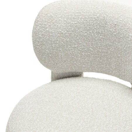 Krzesło tapicerowane LAGOTTO beżowoszare 78x52x59,5 cm