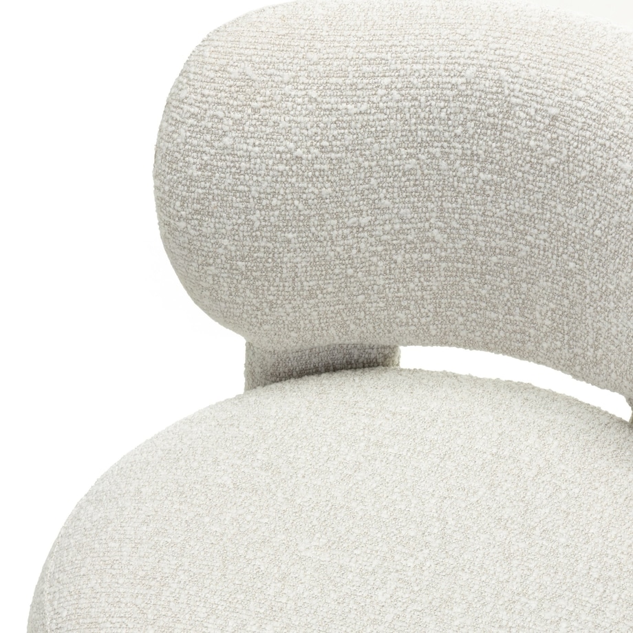 Krzesło tapicerowane LAGOTTO beżowoszare 78x52x59,5 cm