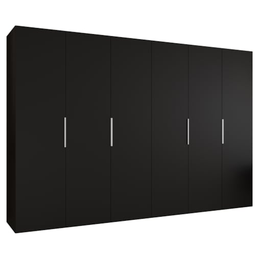 Szafa uchylna otwierana MARBELLA 1 300 wys. 202 cm Czarny + u. Kaszmir