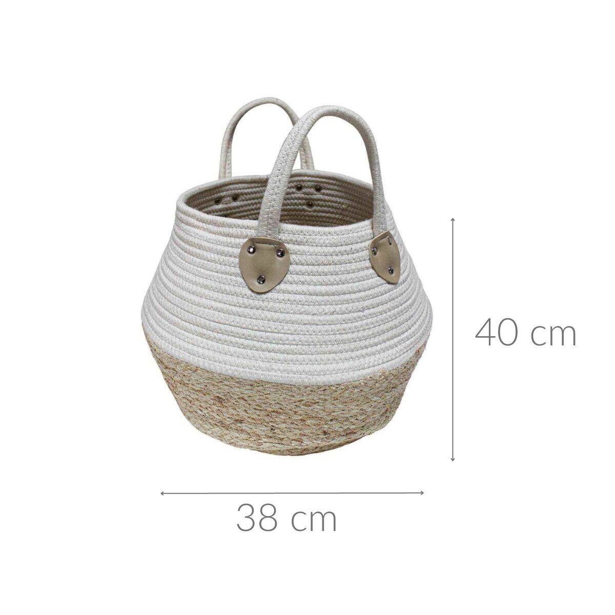 Kosz dekoracyjny OSINELLA z uchwytami